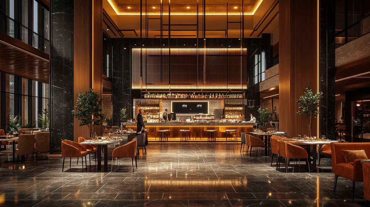 تصميم المطاعم الحديث رحلة العميل من الواجهة إلى الانطباع الأخير